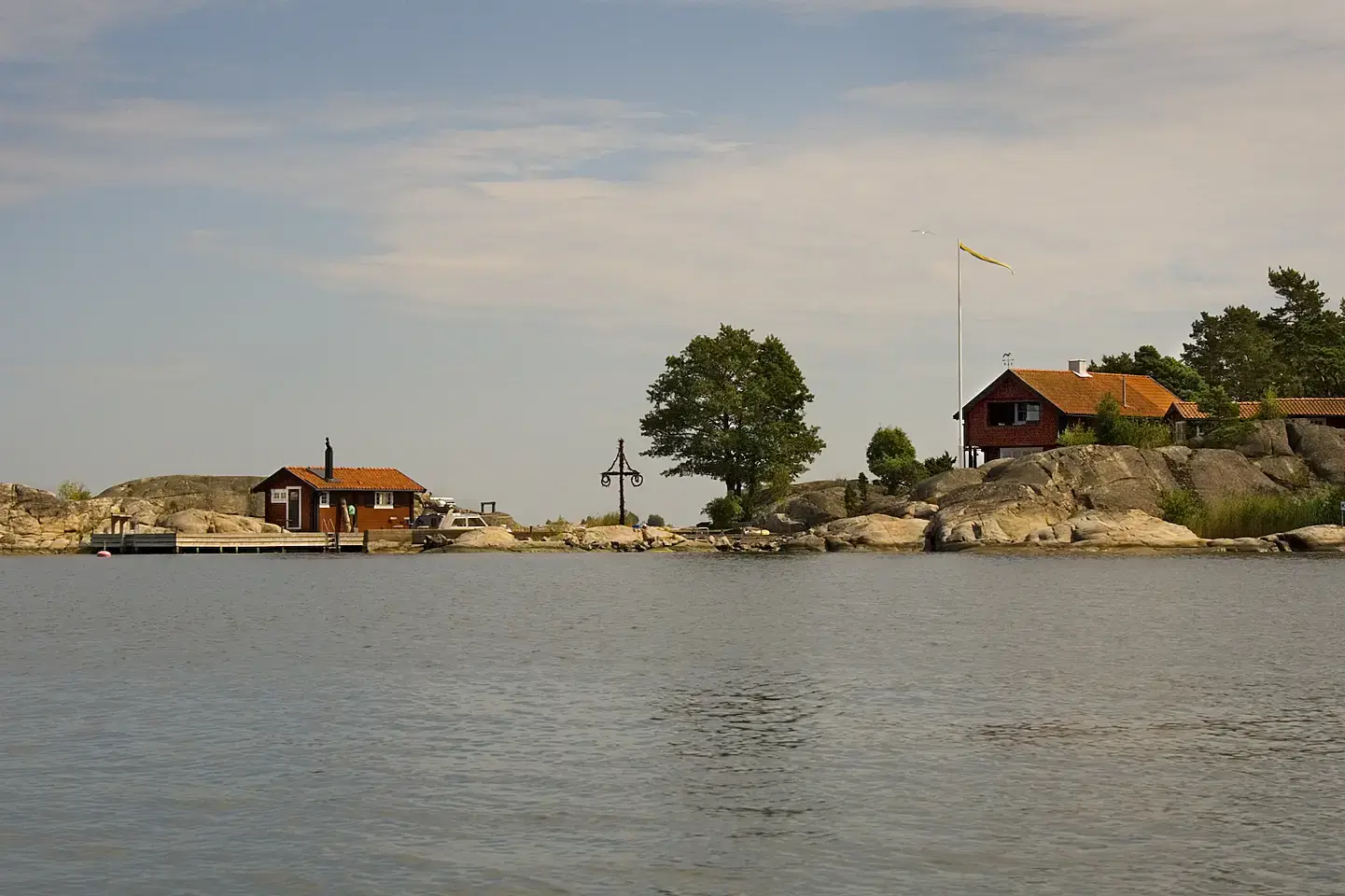 Solnedgång i Stockholms skärgård