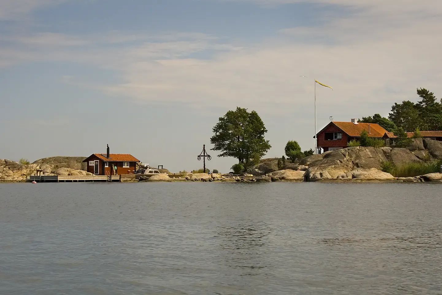 Solnedgång i Stockholms skärgård