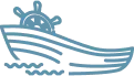 Open boat tour icon