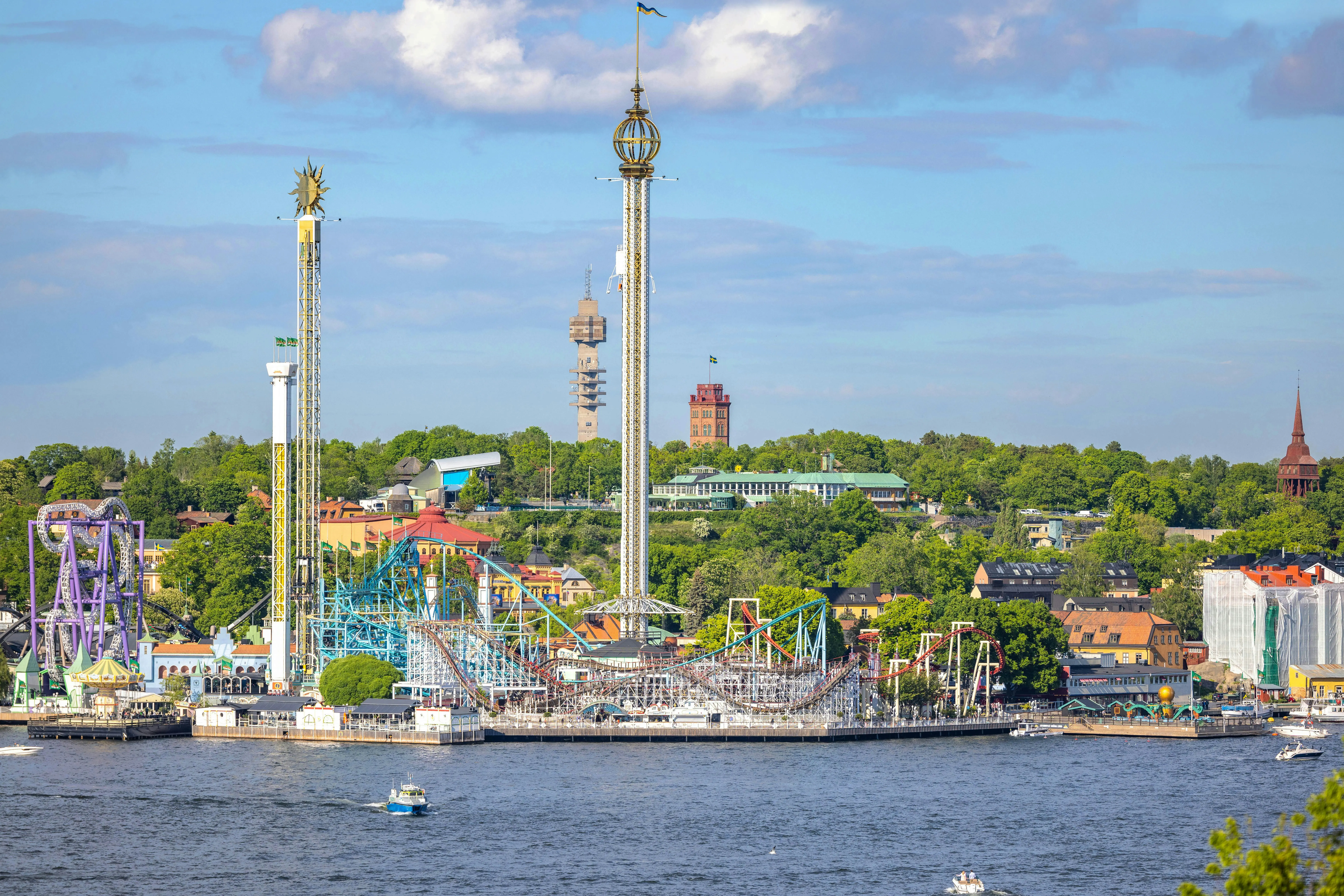 Pariserhjul vid Gröna Lund nöjespark på Djurgården