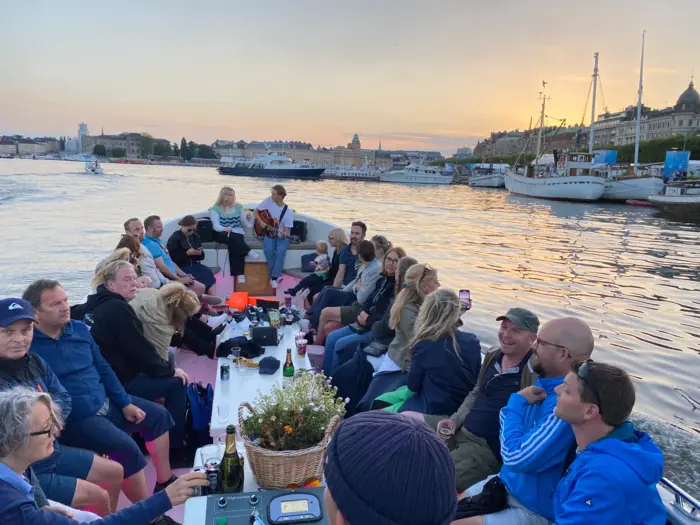 Privat båttur i Stockholm